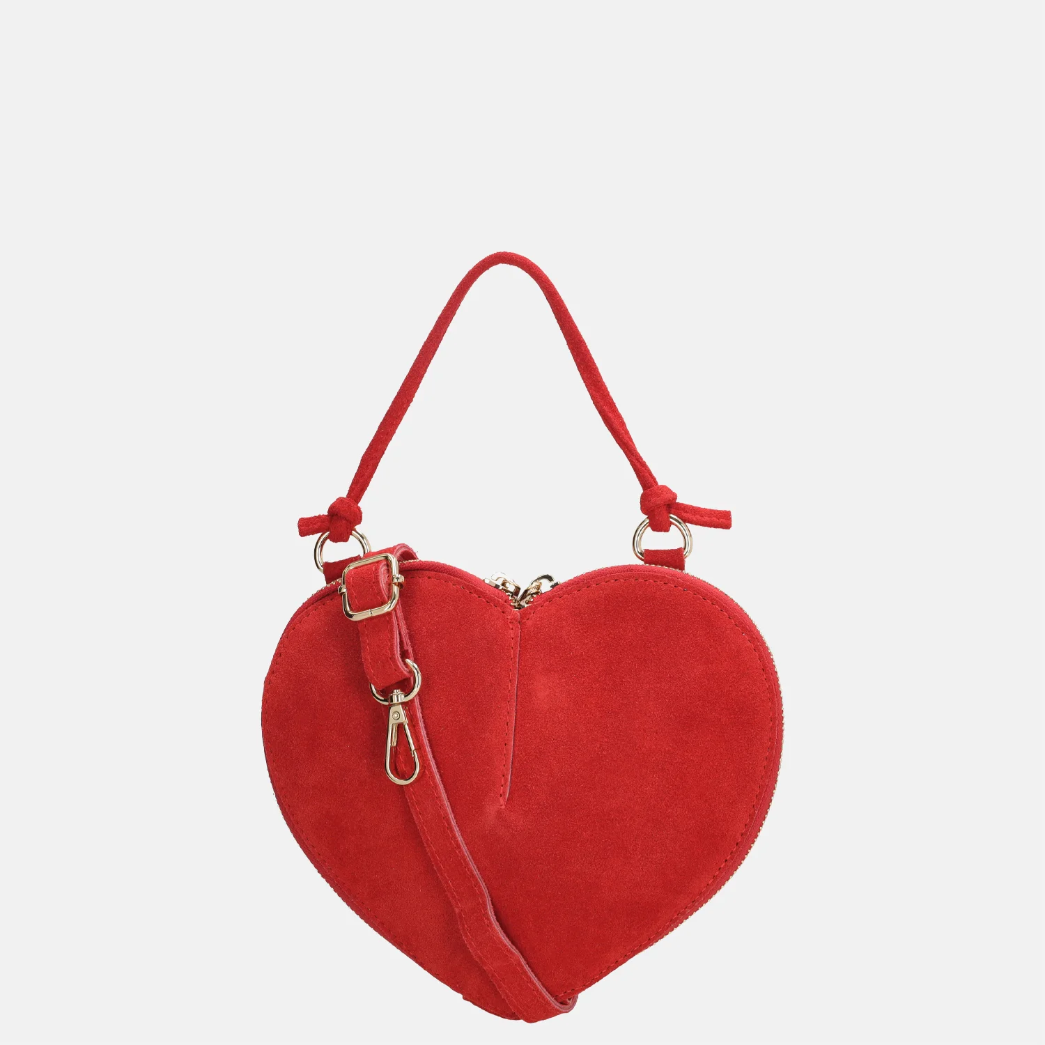 Charm London clutch suede rood